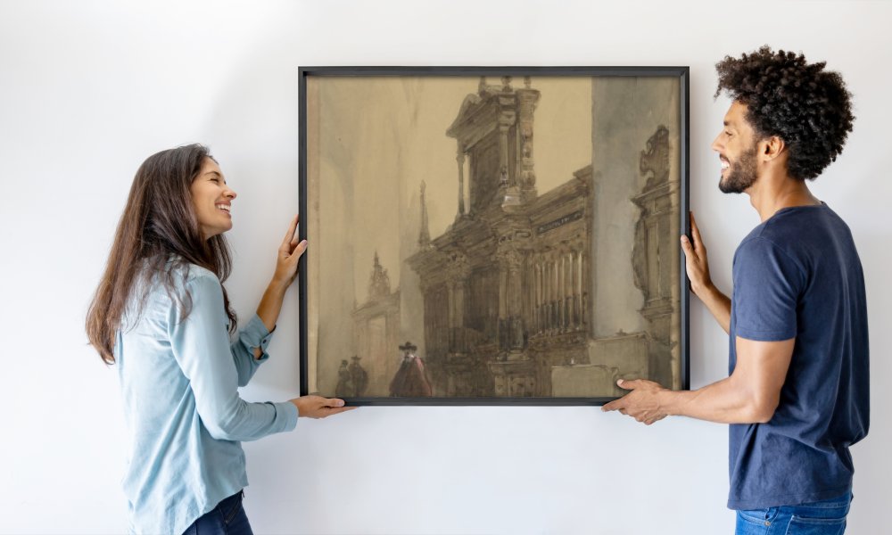 Johannes Bosboom (signed by artist)