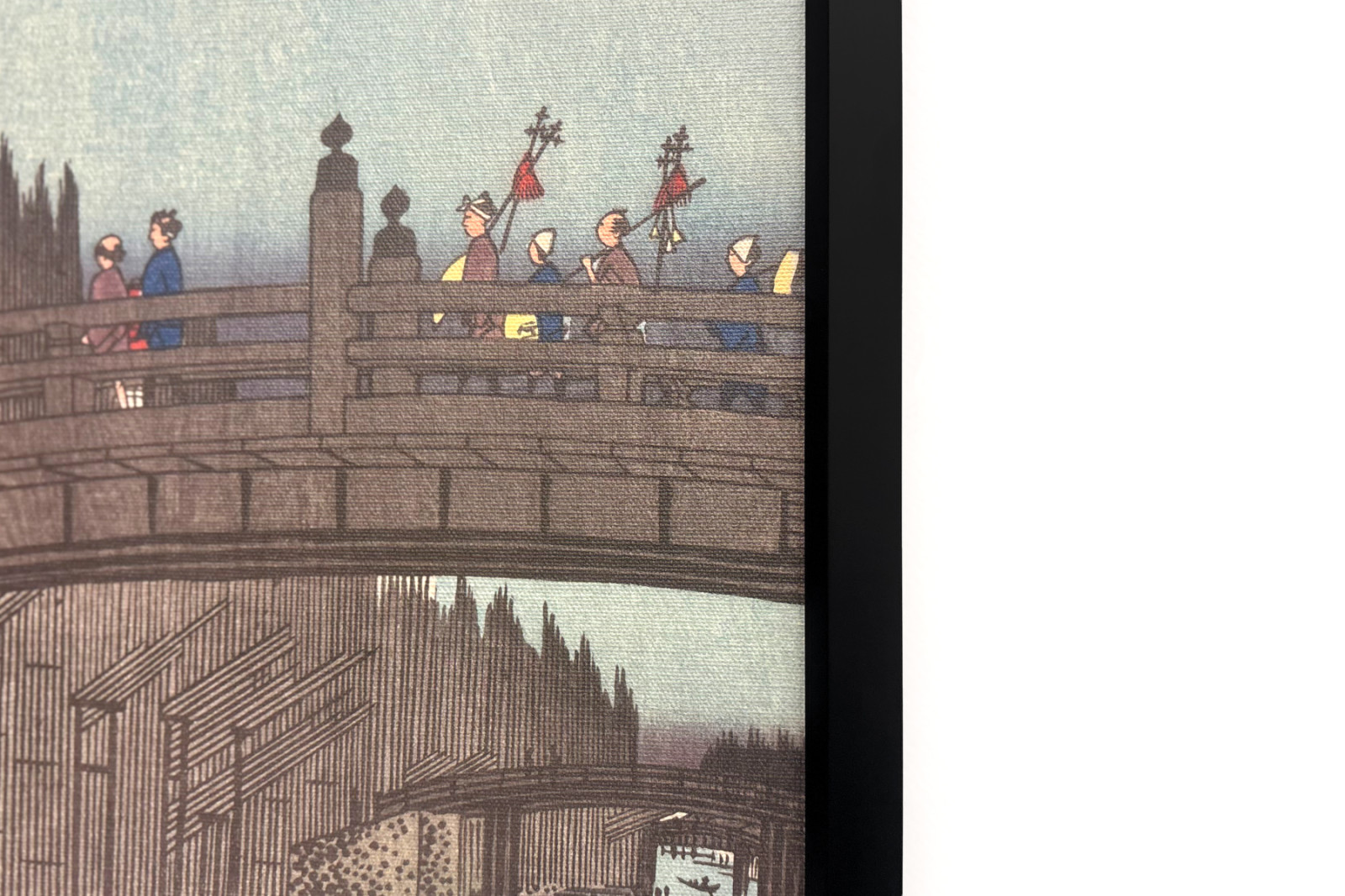 Mercato del bambù al ponte della capitale, 1857 - Ando Hiroshige