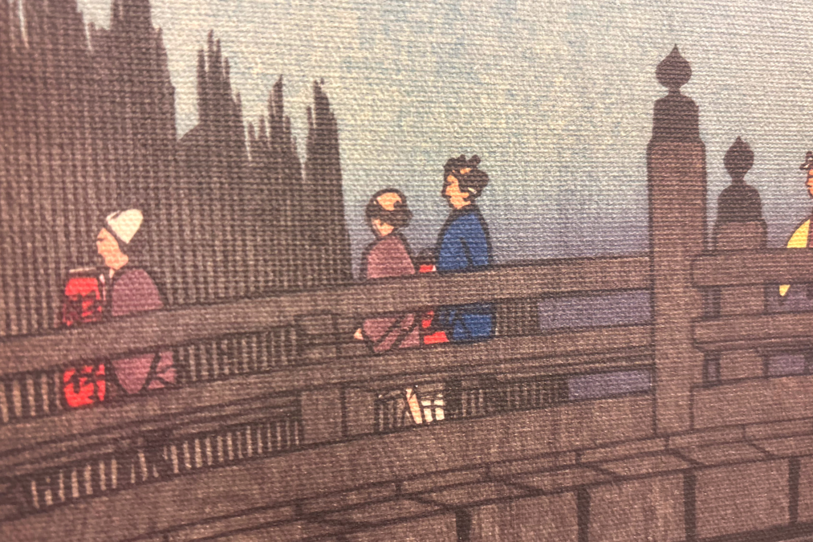 Mercato del bambù al ponte della capitale, 1857 - Ando Hiroshige