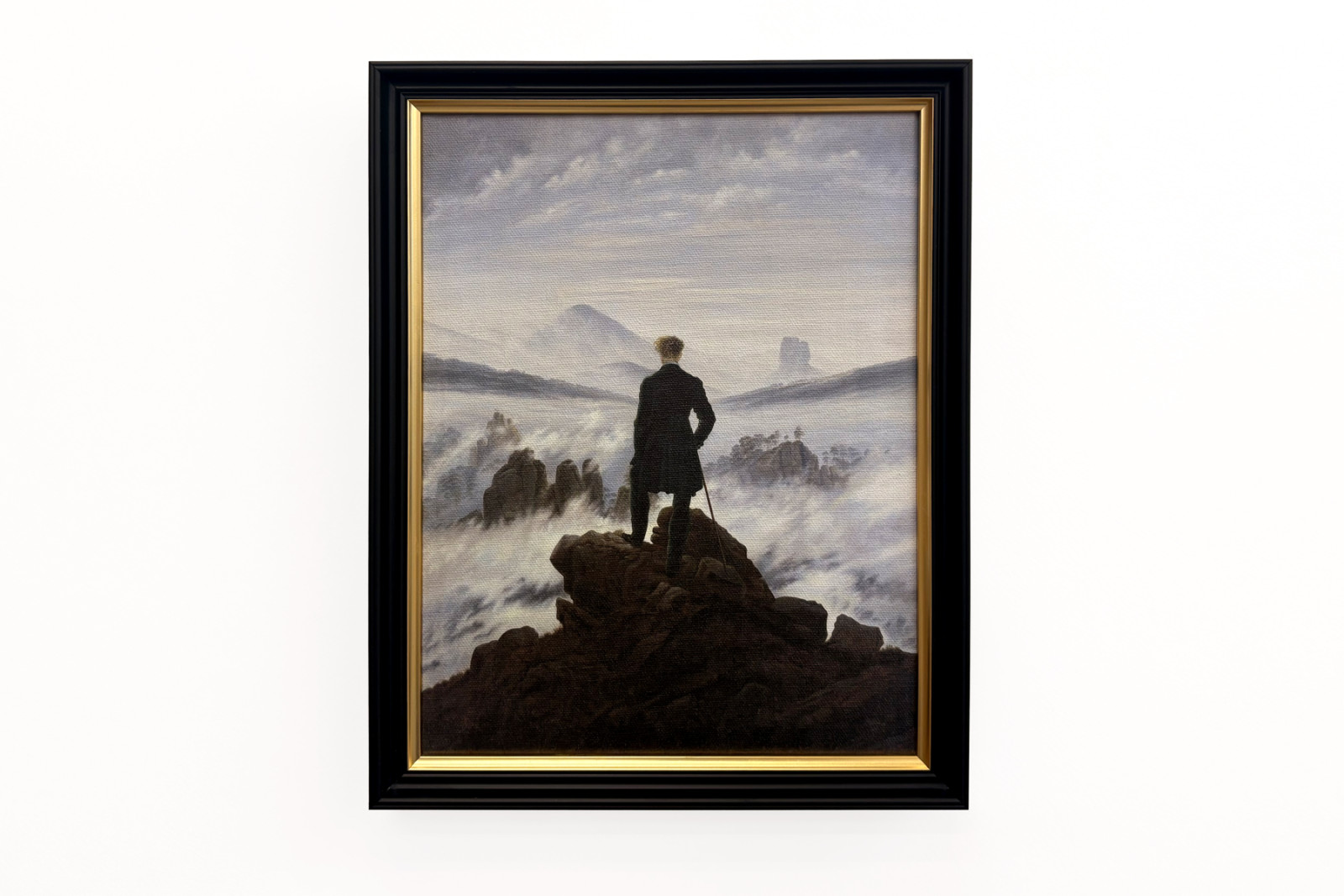 Viandante sul mare di nebbia - Caspar David Friedrich