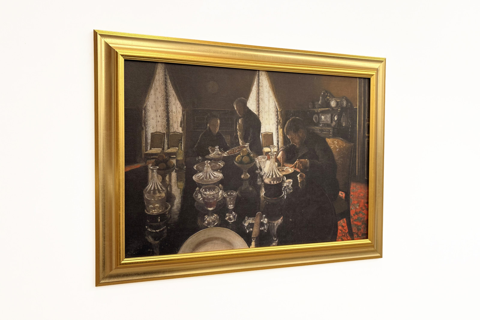 Diner - Cena in rue Miromesnil, la casa della famiglia Caillebotte (olio su tela) - Gustave Caillebotte