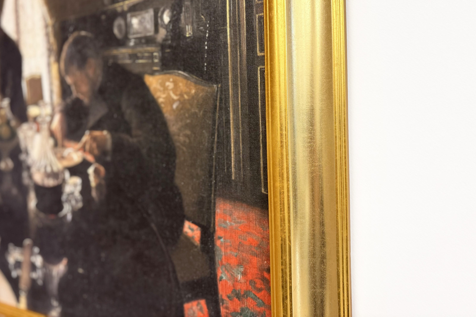 Diner - Cena in rue Miromesnil, la casa della famiglia Caillebotte (olio su tela) - Gustave Caillebotte