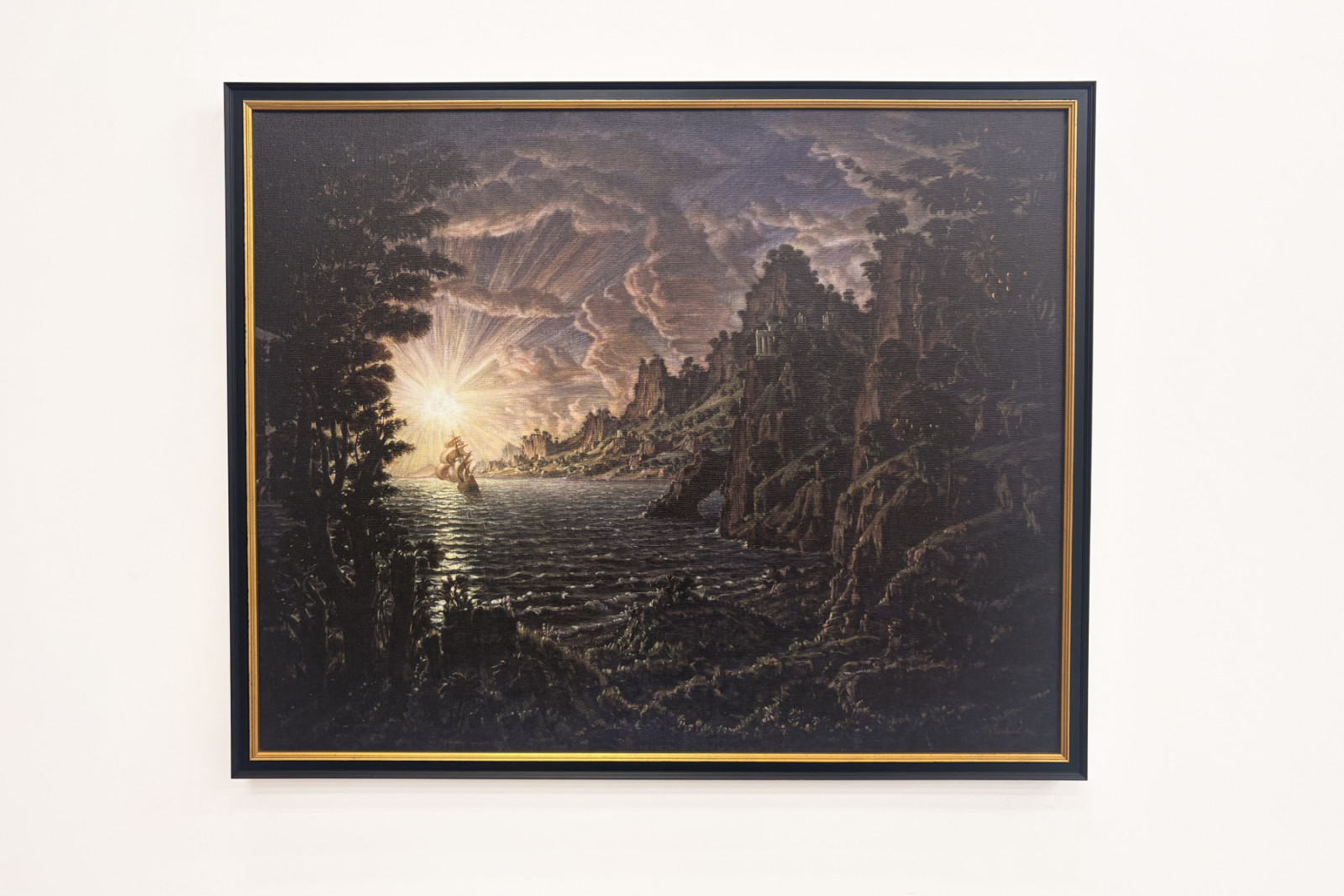Le navi, il sole della sera - Konstantin Bogayevsky