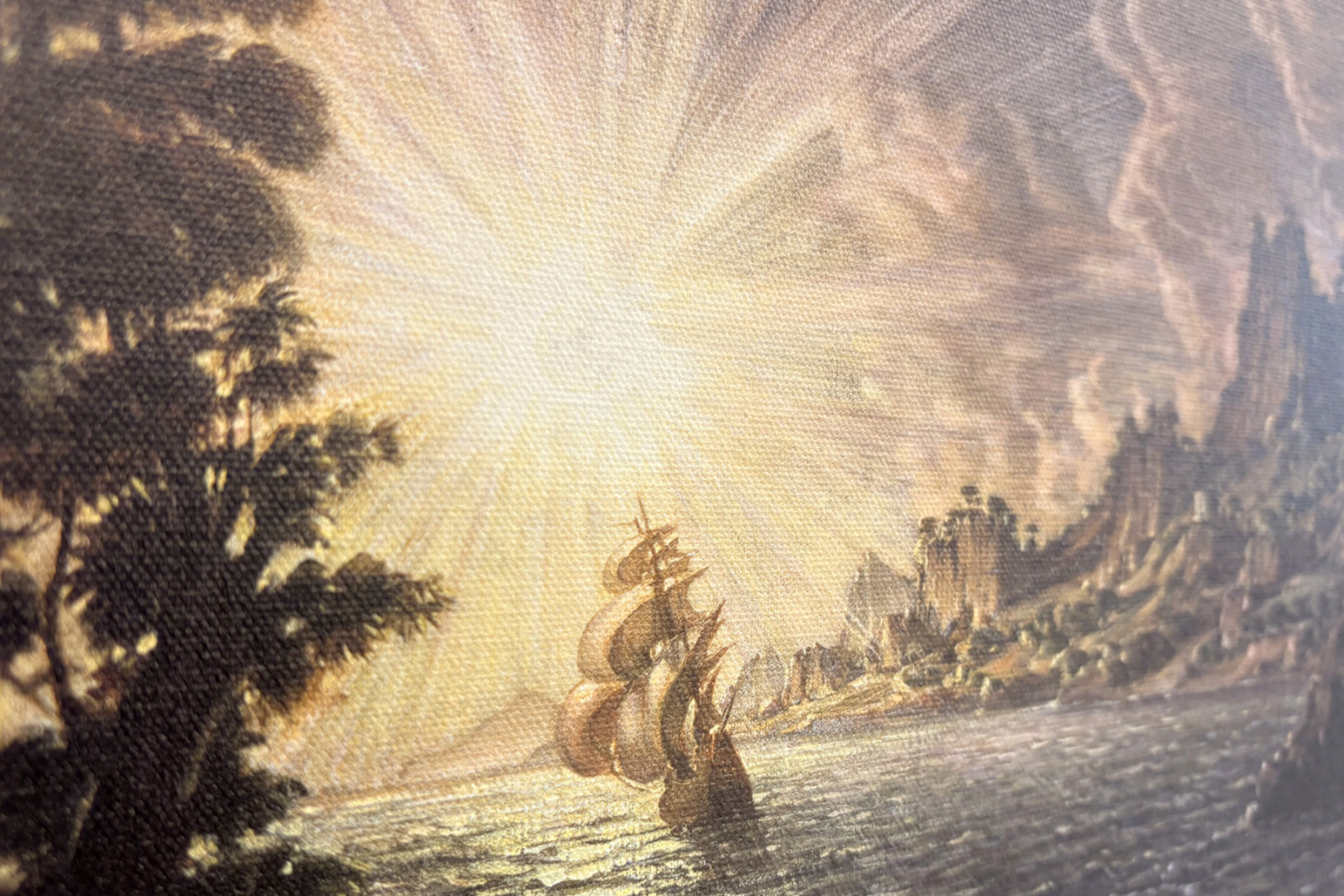 Le navi, il sole della sera - Konstantin Bogayevsky