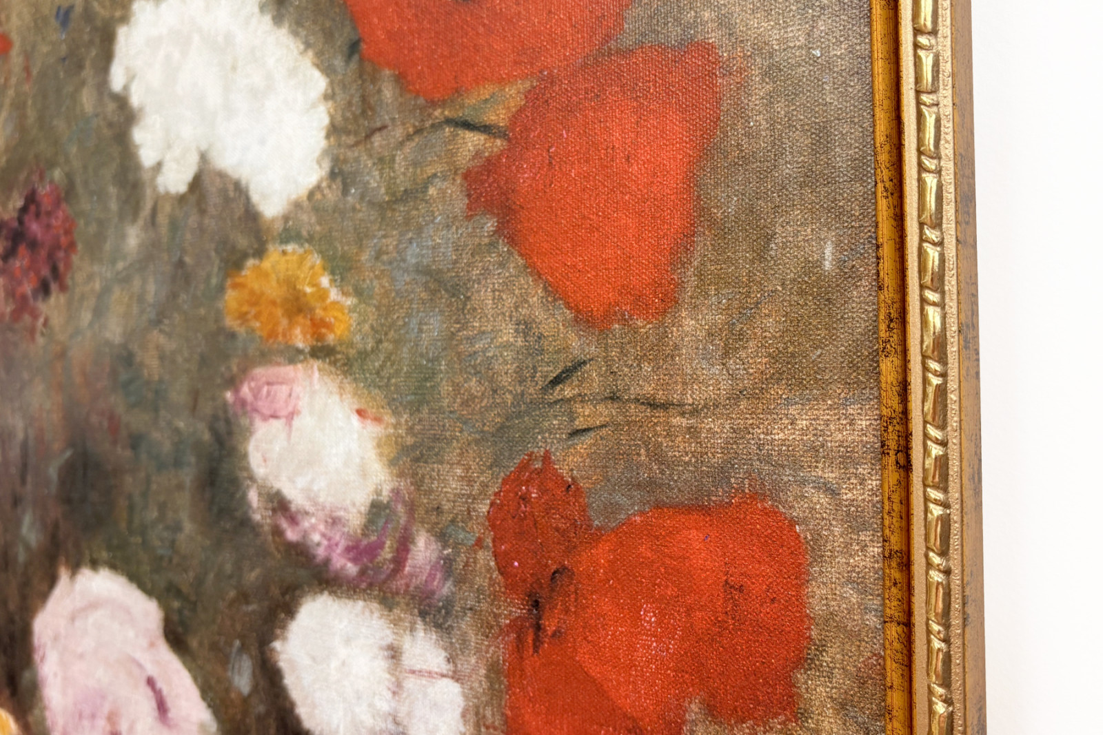 Bouquet con papaveri. Dipinto di Odilon Redon (1840-1916) - Odilon Redon