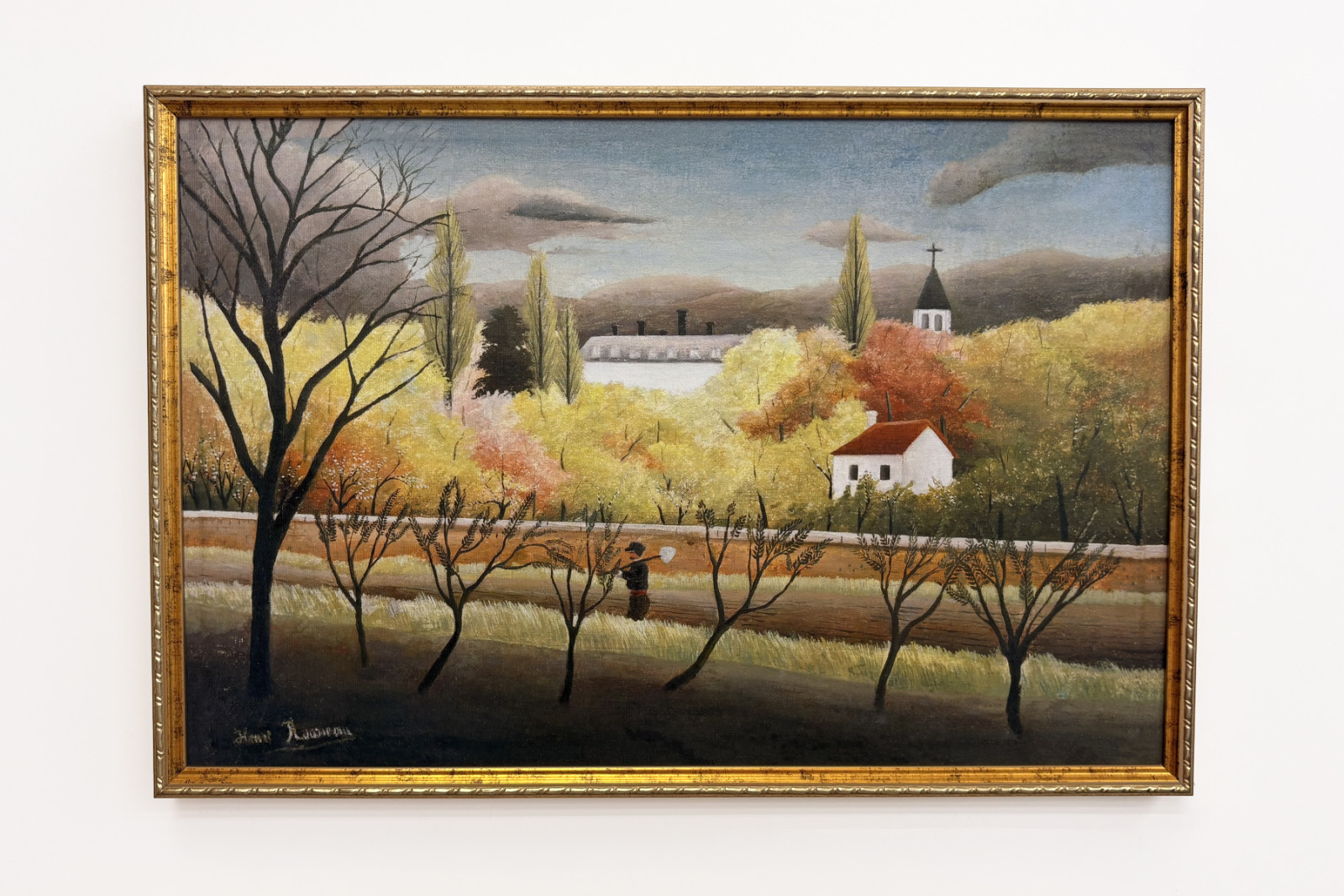 Paesaggio con contadino - Henri Rousseau