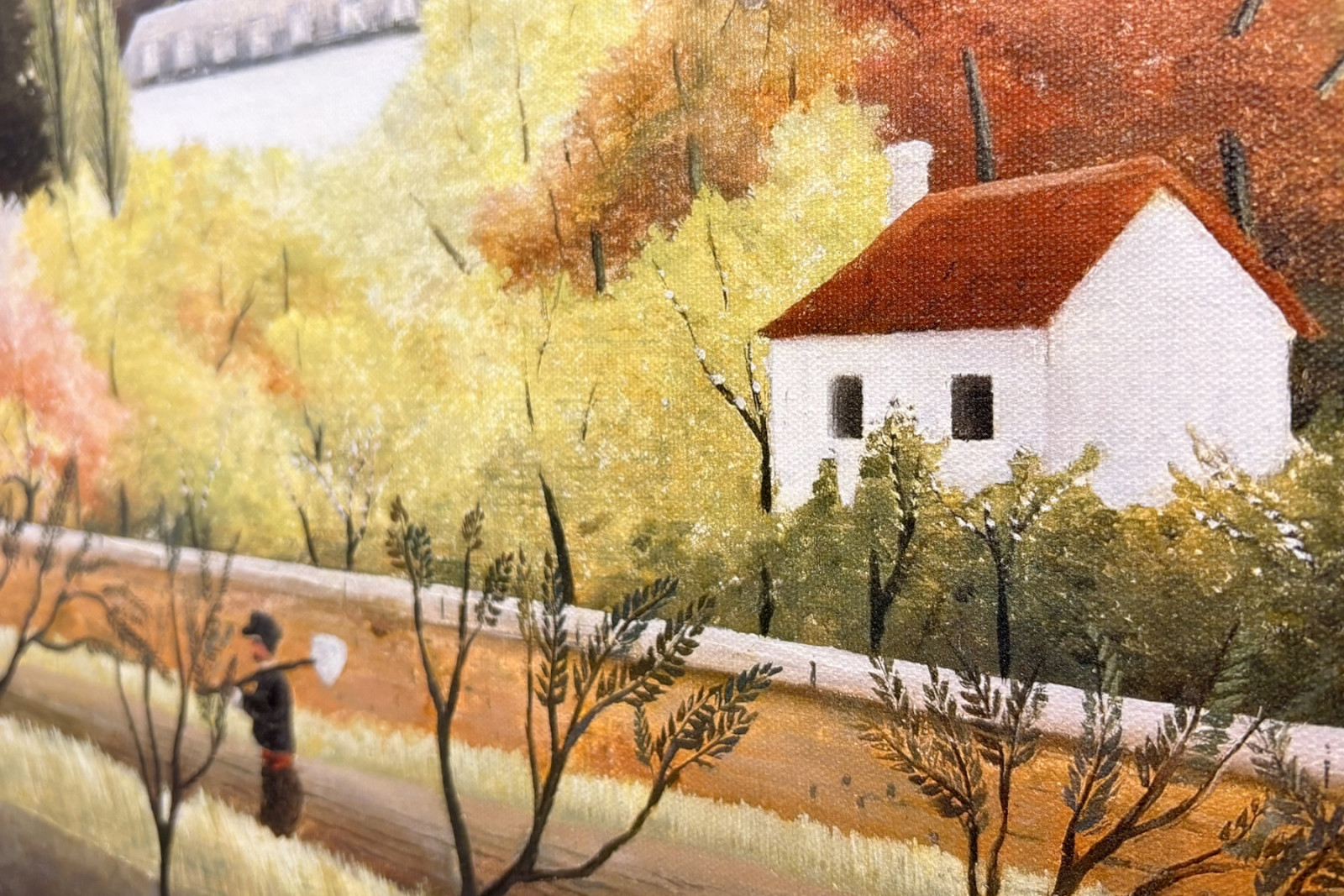 Paesaggio con contadino - Henri Rousseau
