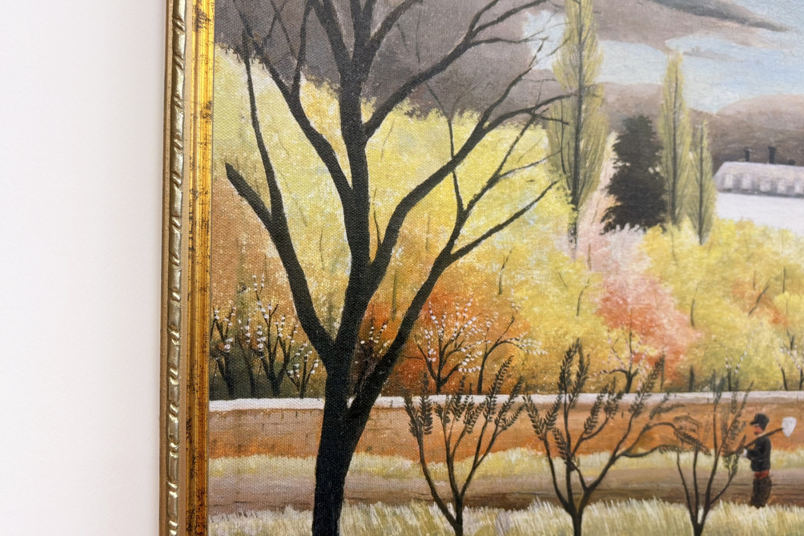 Paesaggio con contadino - Henri Rousseau