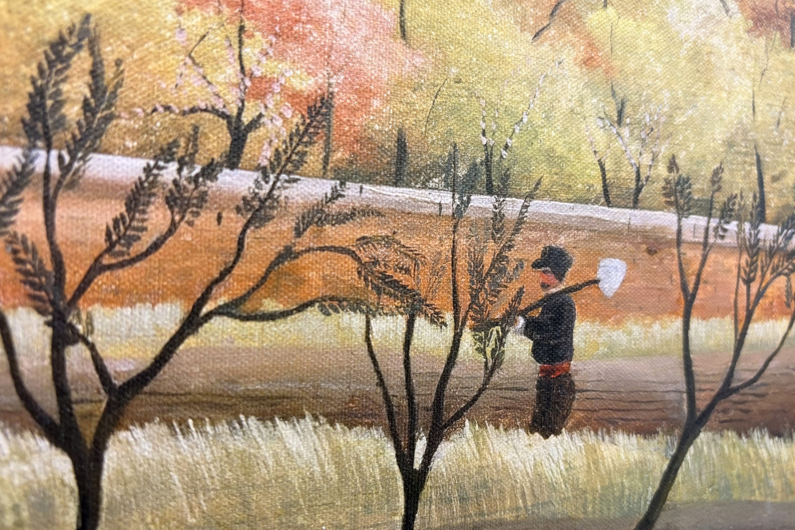 Paesaggio con contadino - Henri Rousseau