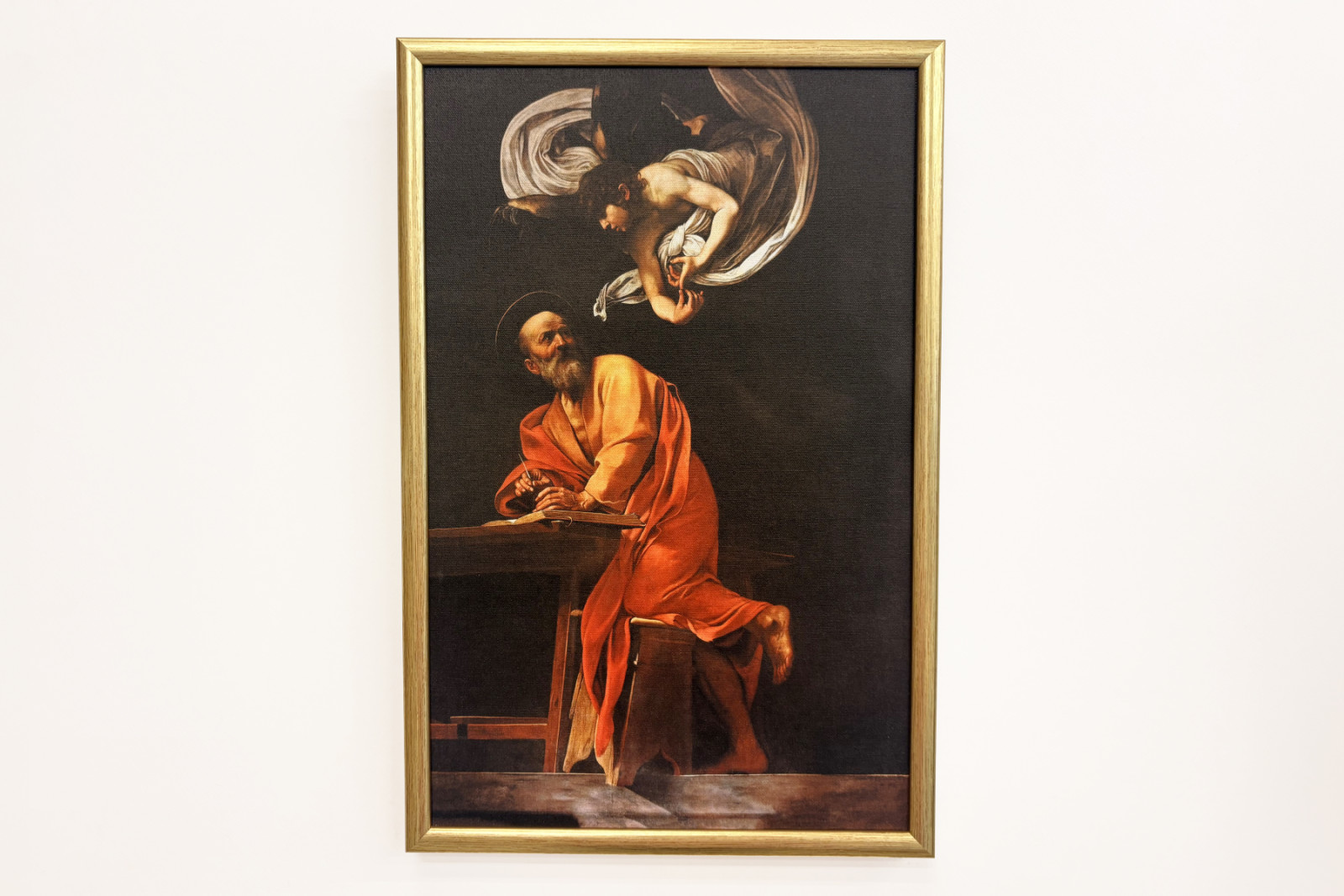 L'ispirazione di San Matteo - Michelangelo Merisi Caravaggio