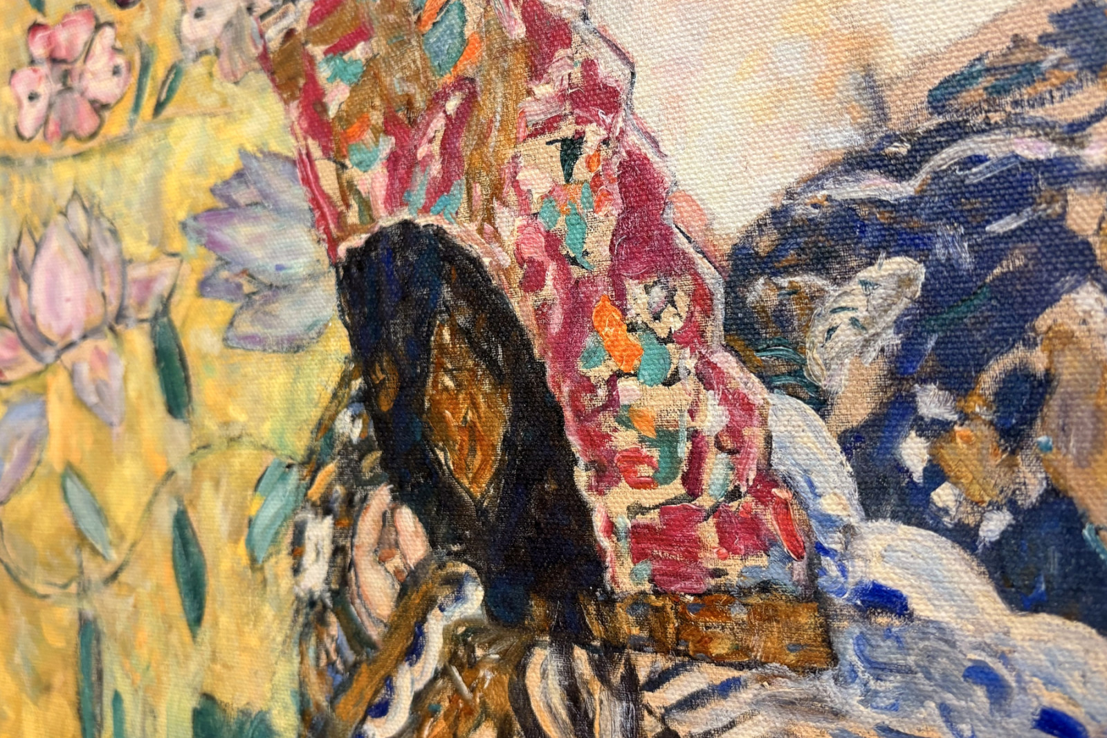 Signora con ventaglio - Gustav Klimt