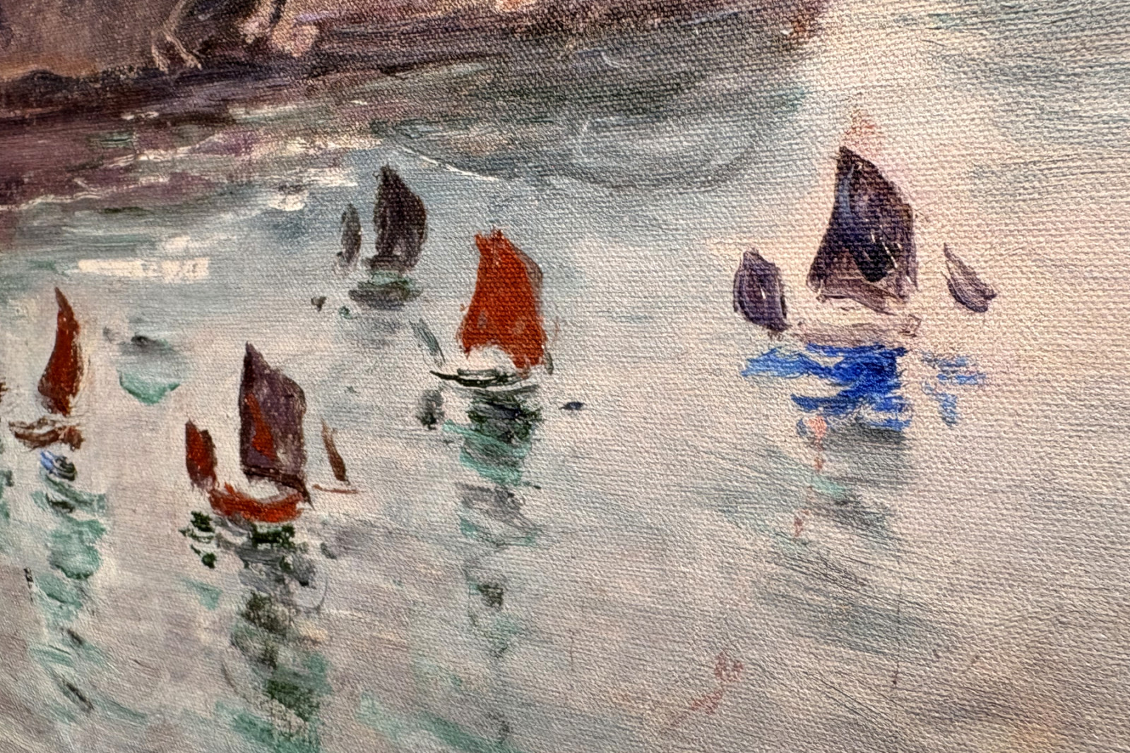 Etretat, Porta d'Aval: barche da pesca che escono dal porto - Claude Monet