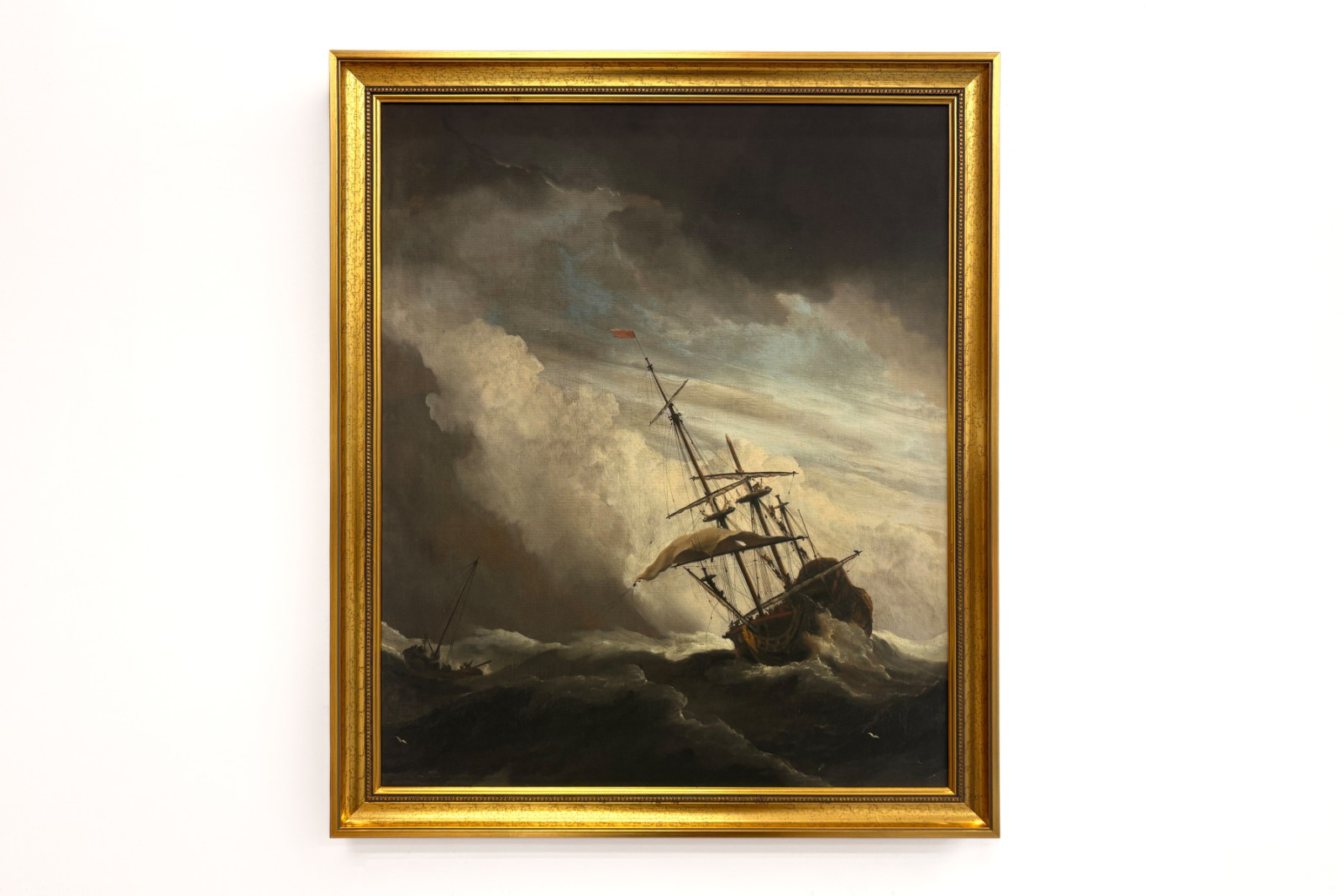 Una nave in alto mare colta da una raffica, nota come «La raffica» - Willem van de Velde (II)