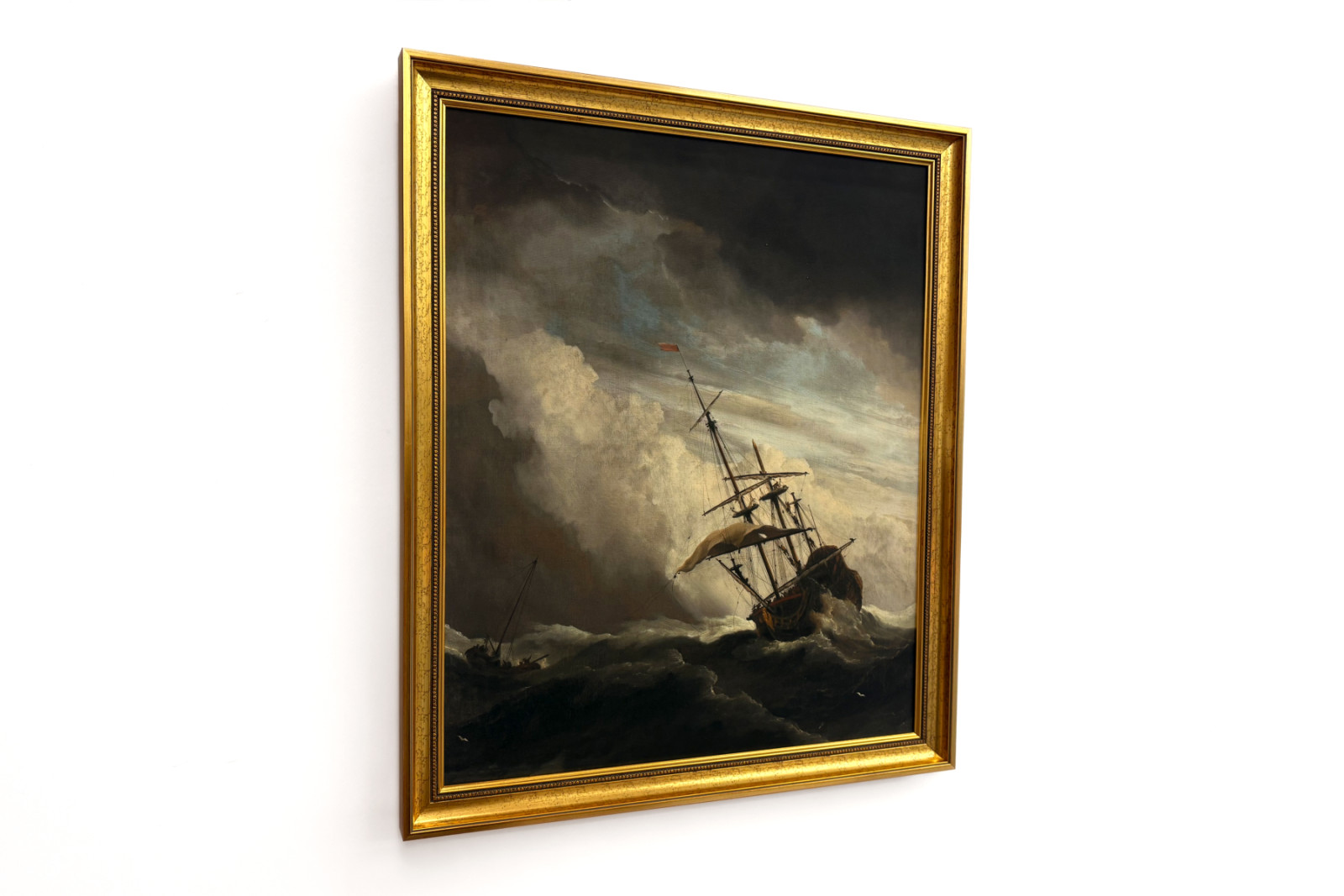 Una nave in alto mare colta da una raffica, nota come «La raffica» - Willem van de Velde (II)
