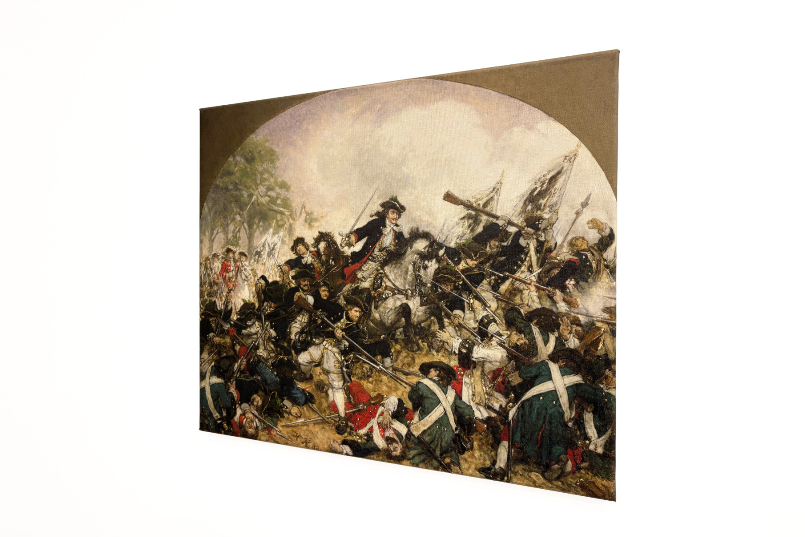 Il vecchio Dessauer nella battaglia di Torino, 1883 - Hermann Joseph Wilhelm Knackfuss