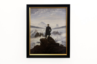 Viandante sul mare di nebbia - Caspar David Friedrich