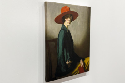 Signora con cappello rosso - William Strang