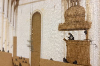 Interno della Sint-Odulphuskerk ad Assendelft, 1649