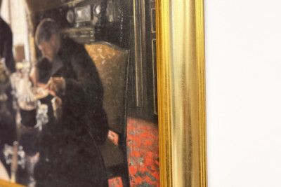 Diner - Cena in rue Miromesnil, la casa della famiglia Caillebotte (olio su tela)