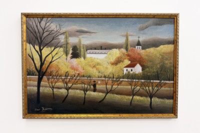 Paesaggio con contadino