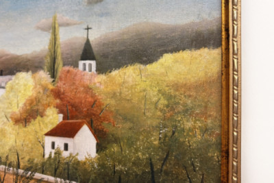 Paesaggio con contadino