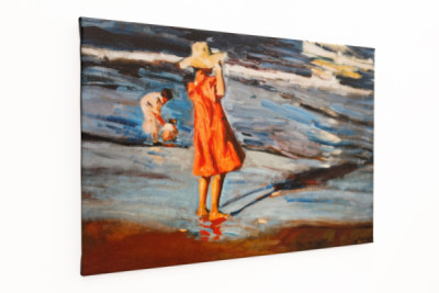 Bambini sulla spiaggia, dipinto di Joaquín Sorolla (1863-1923). 1900