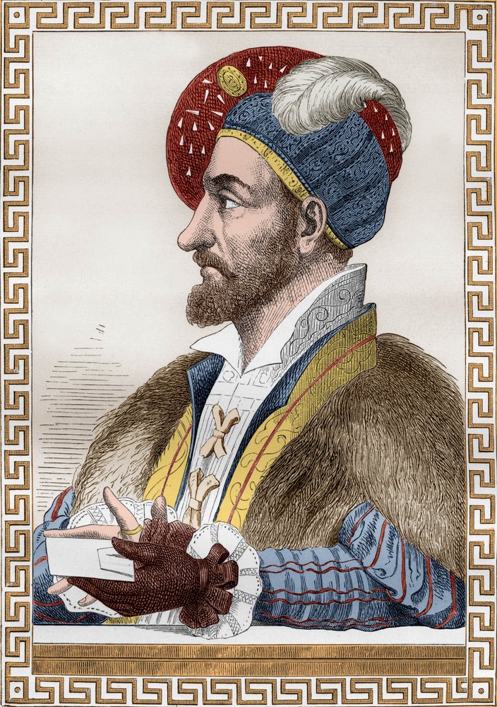 Carlo III Duca di Borbone, noto come il Connestabile di Borbone, incisione dopo Gaignieres dal libro “Francois1er” di De Lescure da (after) French School