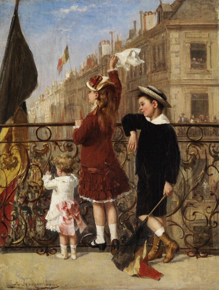 Salutando la processione, Bruxelles | Albert Roosenboom