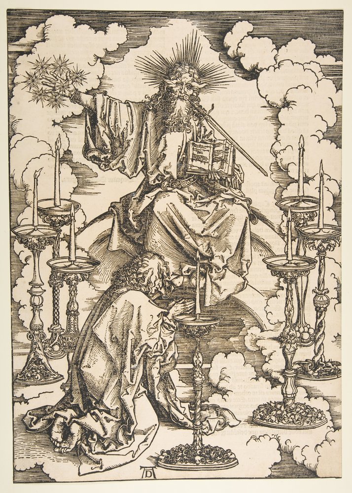 San Giovanni contempla i sette candelabri d