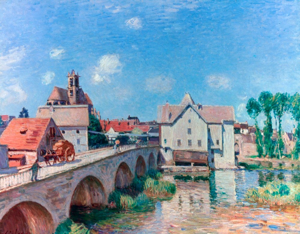 Il ponte a Moret, 1893 da Alfred Sisley