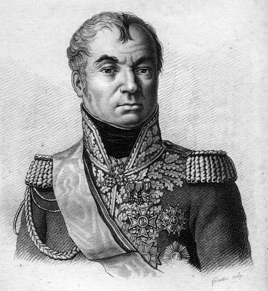 Maresciallo Oudinot. Nicolas Charles Oudinot, Duca di Reggio Maresciallo di Francia (1767-1847). in "Portraits of the French generals following the victories and conquests of the French". Inciso da Ambroise Tardieu nel 1818. Collezione Stella da Ambroise Tardieu