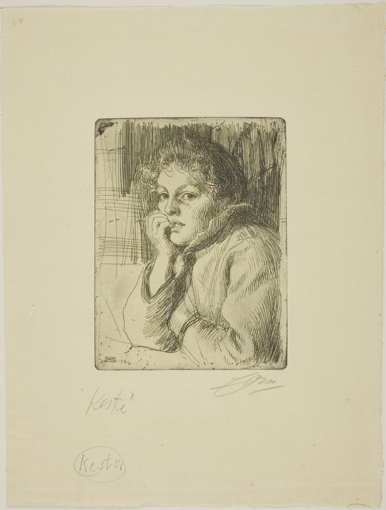 Kesti, un contadino di Mora da Anders Leonard Zorn