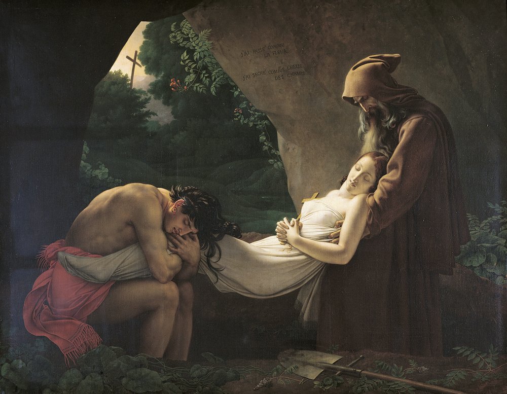 La tomba di Atala, 1808 da Anne-Louis Girodet de Roucy-Trioson