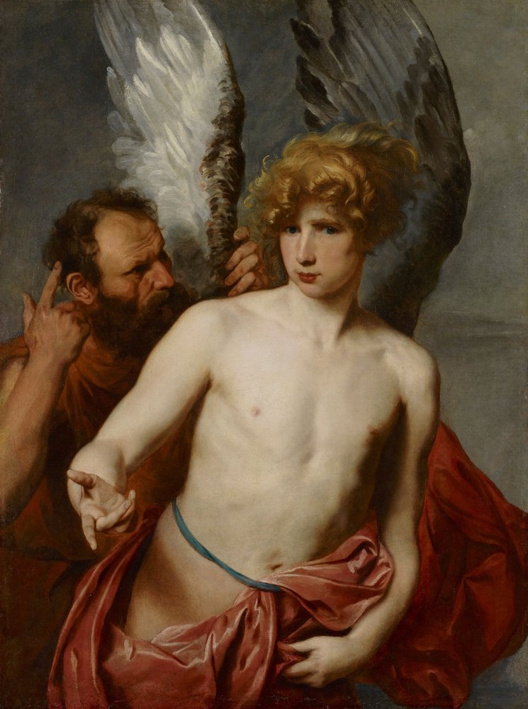 Dedalo e Icaro, tra il 1615 e il 1620 da Anthony van Dyck