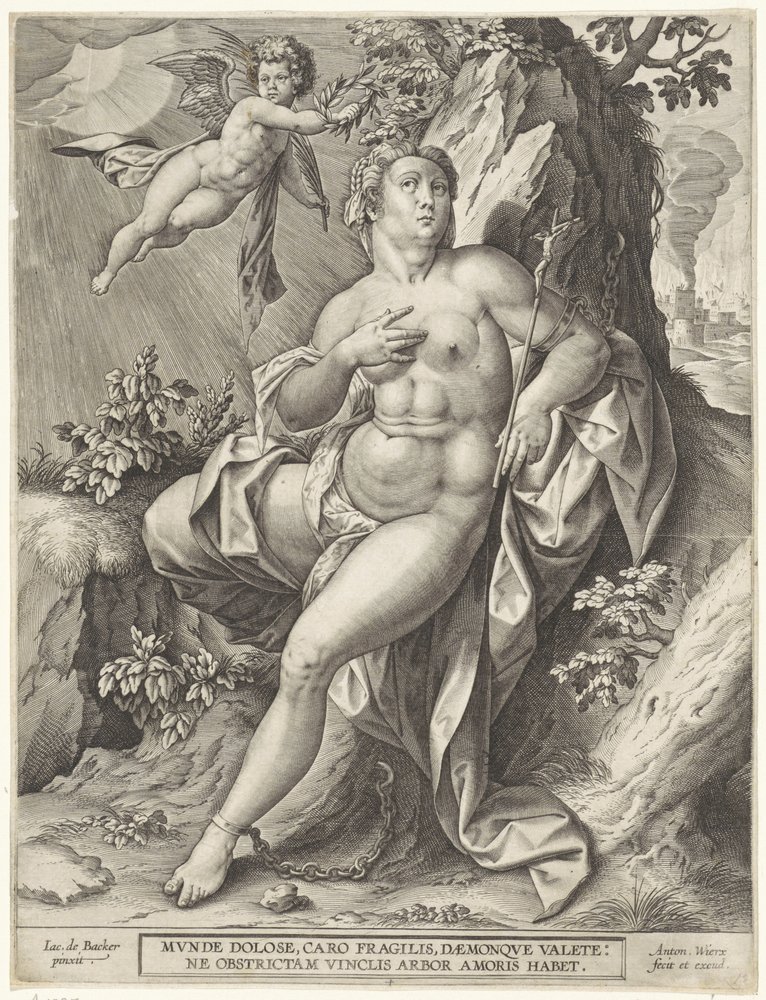Allegoria della fede da Antonie Wierix (II)