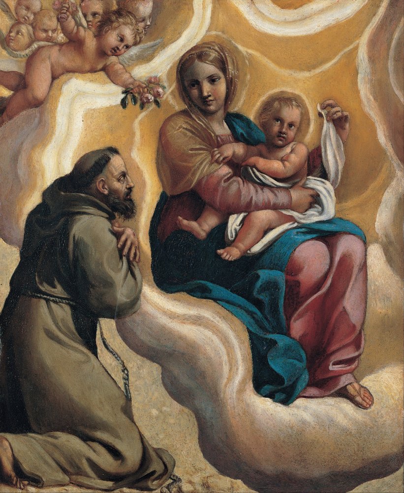Madonna con il Bambino e San Francesco da Antonio Carracci