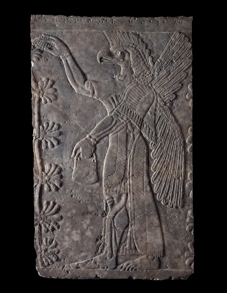 Figura alata con testa d'aquila, 875-60 a.C. | Assyrian