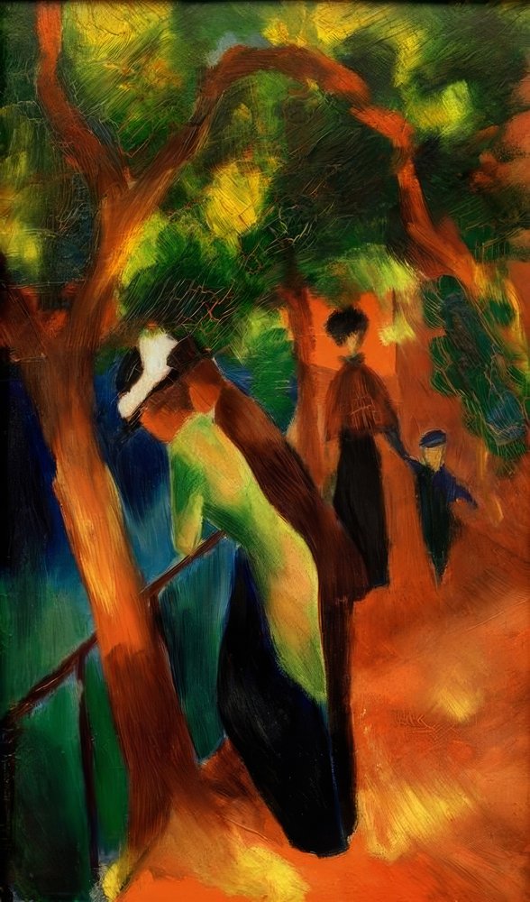 Sentiero soleggiato da August Macke