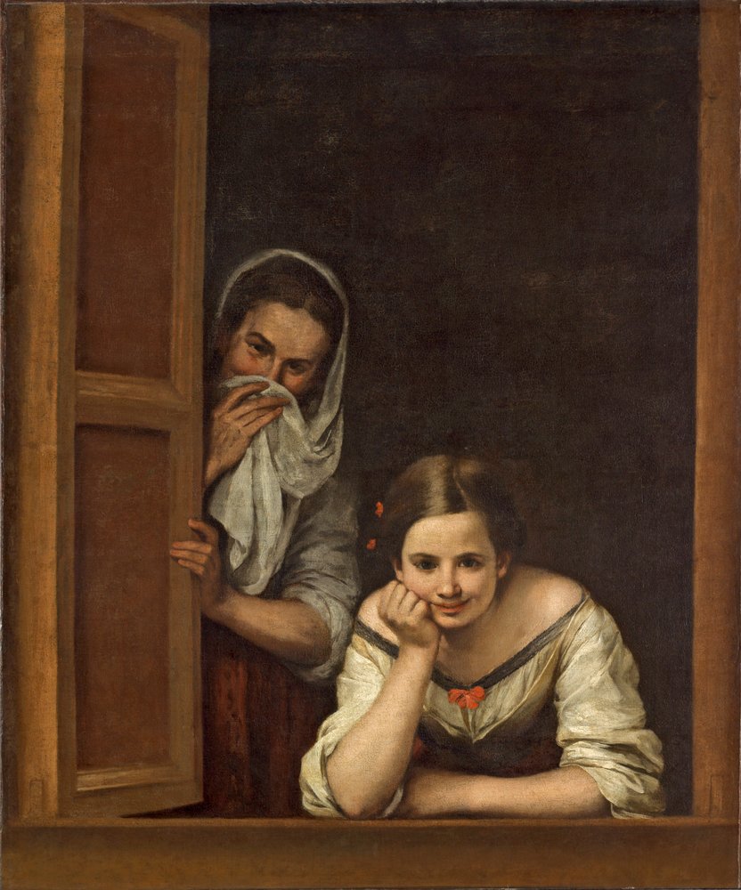 Donne della Galizia alla finestra da Bartolomé Esteban Murillo