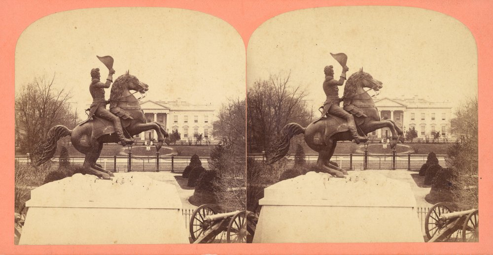 La colossale statua equestre in bronzo del Gen. Andrew Jackson da Bell Brother