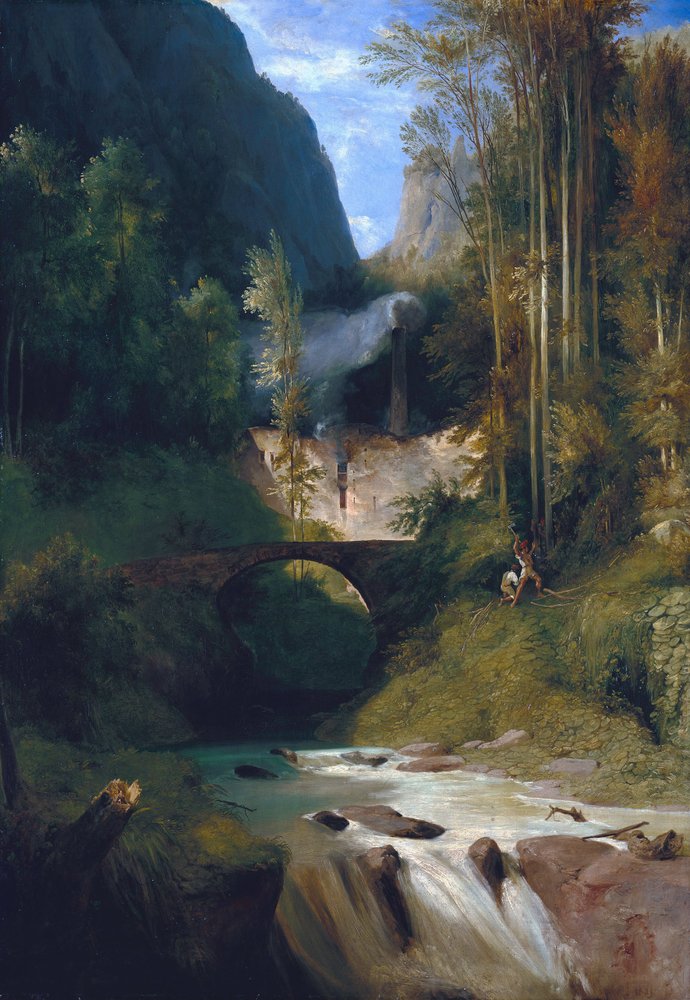 Gola presso Amalfi, 1831 da Carl Blechen