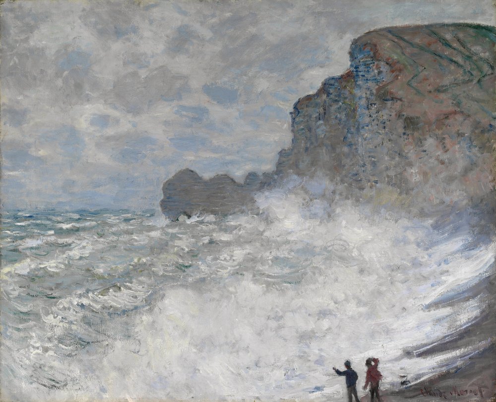 Tempo burrascoso a Étretat, 1883 da Claude Monet