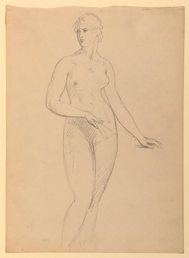Nudo femminile, studio per il ritratto della signora Henry Schieffelin da Daniel Huntington