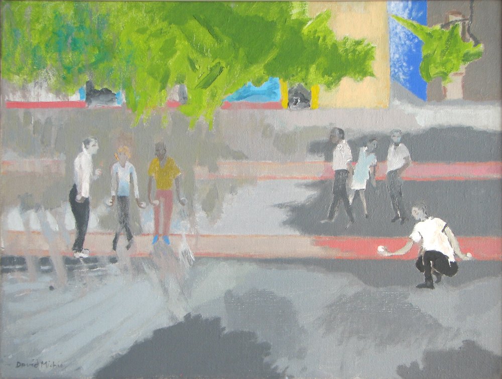 Giocando a bocce a St Jean | David Alan Redpath Michie