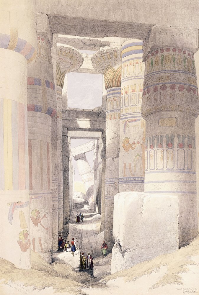 Karnac, 27 novembre 1838, 1842-1849 da David Roberts