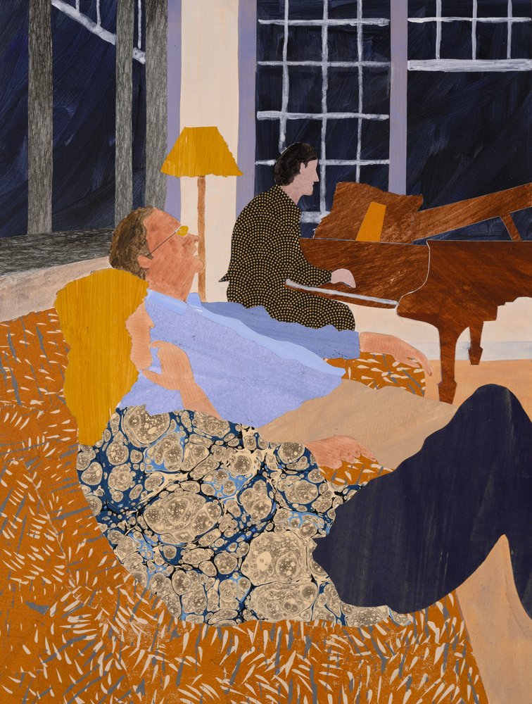 Chopin ai tropici (collage) da Dione Verulam