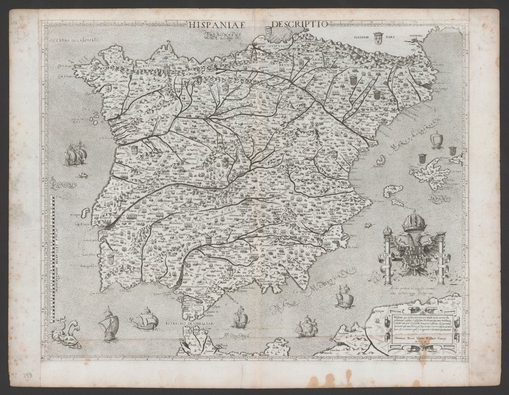Hispaniae Descriptio de Domenico Zenoi (1560) da Domenico Zenoi