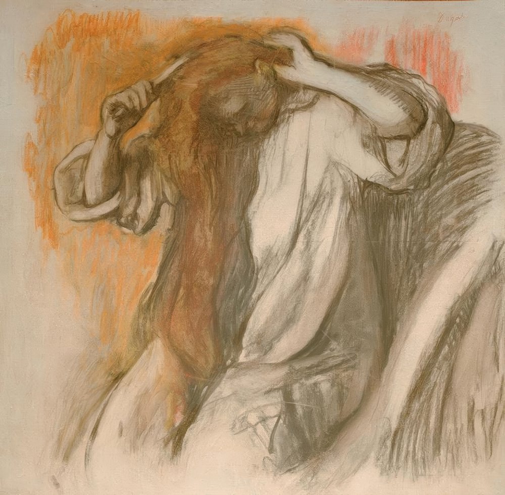 Donna che si pettina da Edgar Degas