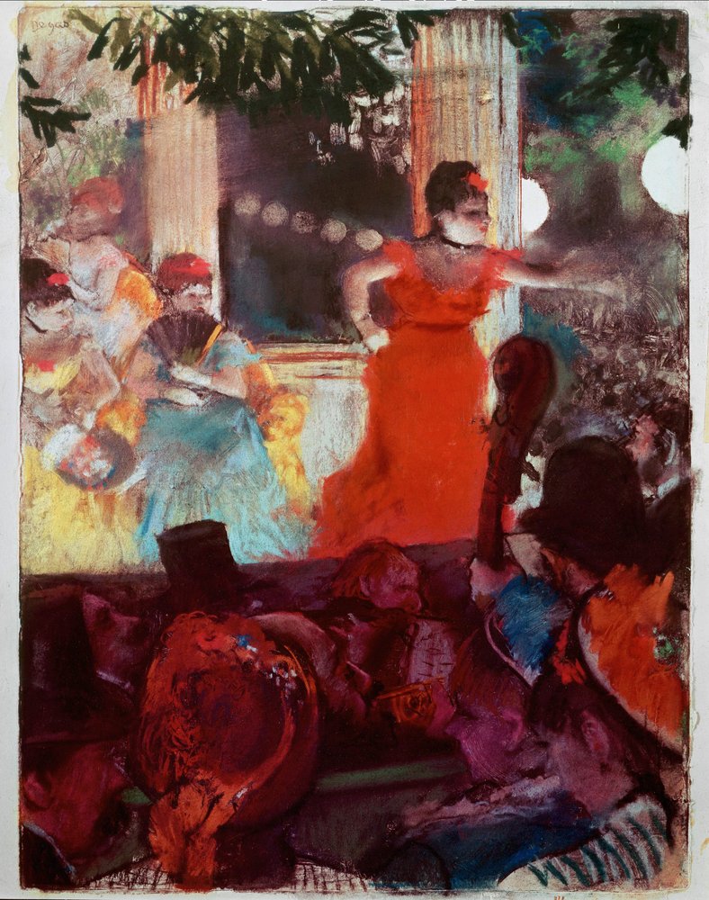 Caffè concerto degli ambasciatori (olio su tela) da Edgar Degas