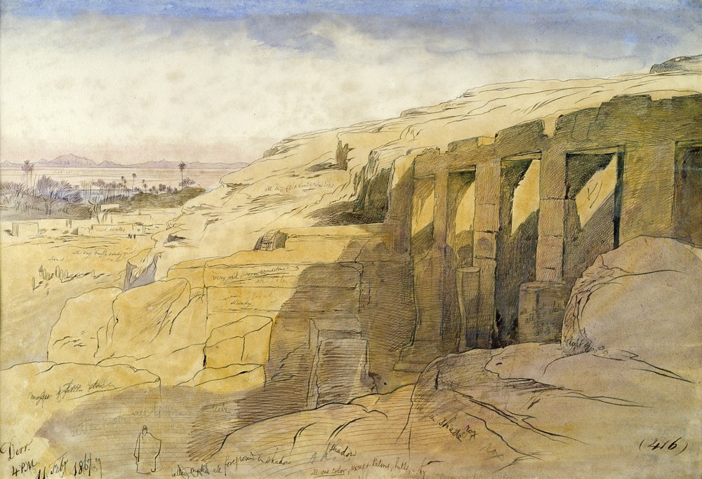 Derr, Egitto, 1867 da Edward Lear